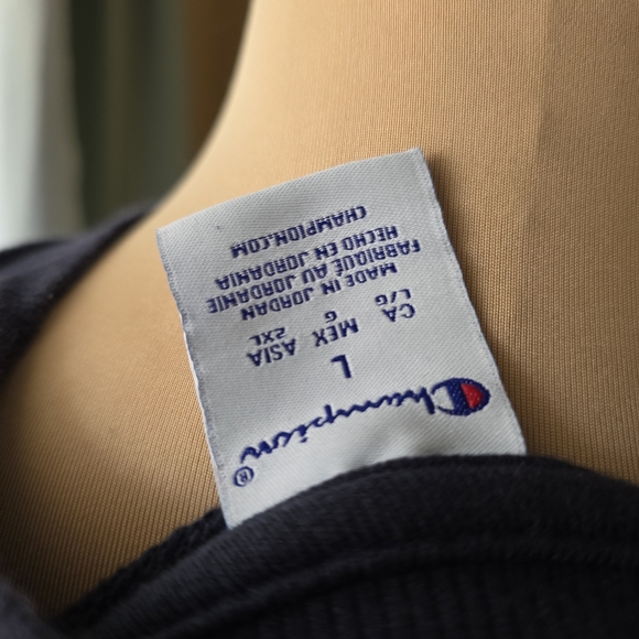 Champion Women's L Navy Blue Orange Princeton Crewneck Sweatshirt EUC - Picture 9 of 11